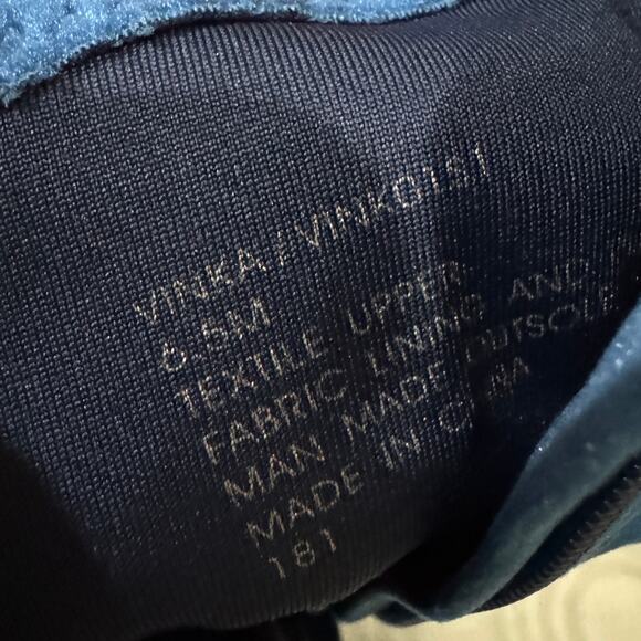 Steve Madden Whimsigoth Goth Velvet Vinka Square Toe Ankle Boots Blue sz 6.5 NEW - Picture 9 of 10